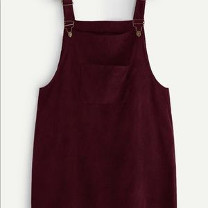 Overall dress burgundy XXL fits like a XL